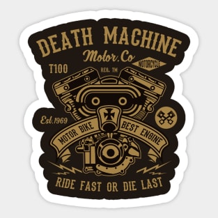 Motorcycle Machine Sticker